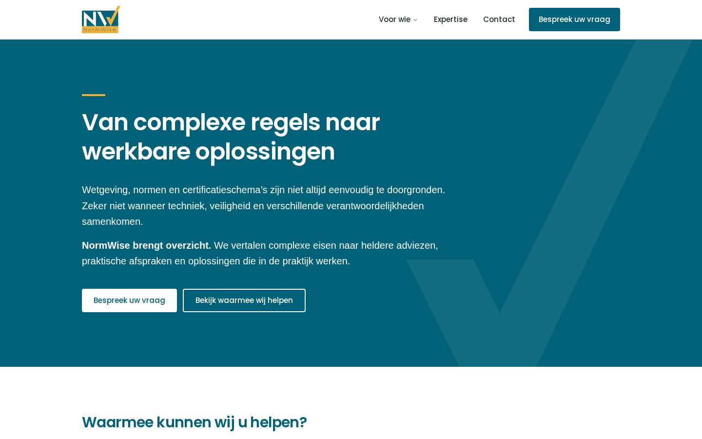 NormWise gemaakt door Held IT